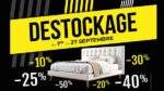 Venez profitez du DESTOCKAGE dans vos magasins Nuits de Rêve du 1er au 27 Septembre