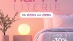 Profitez de la promo HAPPY LITERIE dans vos magasins Nuits de Rêve de TRIGNAC, SAINT-HERBLAIN et SARAN du 2 au 28 mars
